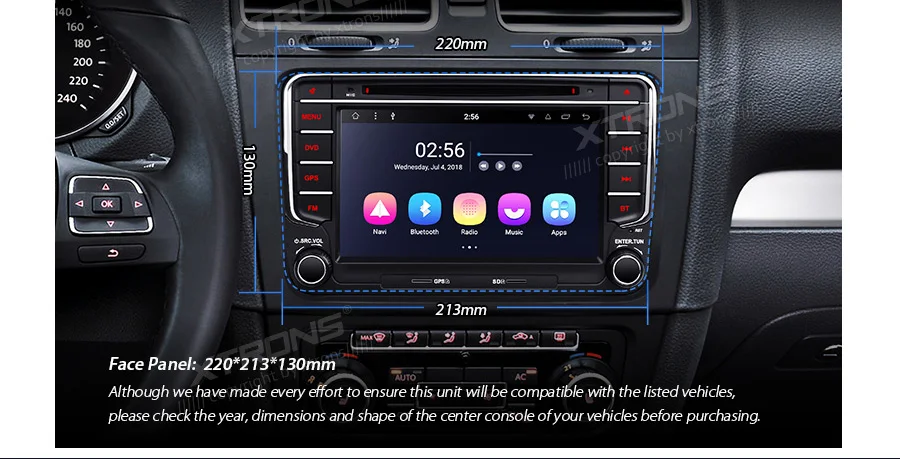 XTRONS " Android 9,0 Восьмиядерный автомобильный dvd-плеер gps для Volkswagen Vento Transporter Multivan Tiguan caddy для сиденья для skoda