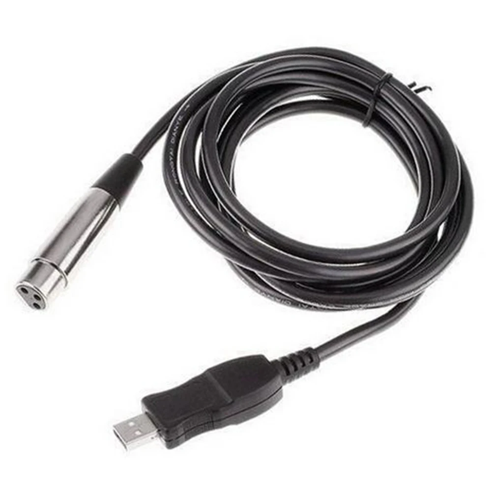 Windows 7/VISTA/XP/2000 USB 1.1/2.0 Durable Adapter High Quality Input Microphone Mic Link To XLR Cable |
