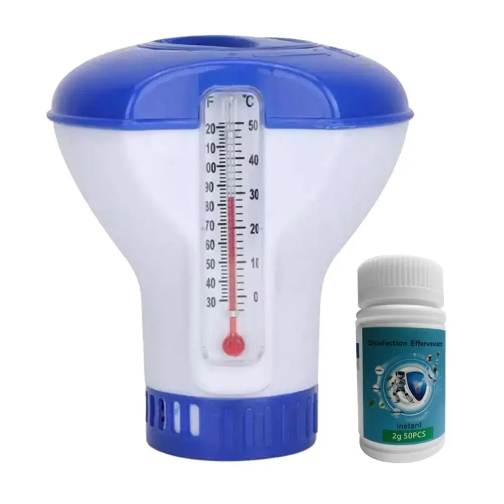 Диспенсер для плавательного бассейна с химическим хлором аксессуары термометр