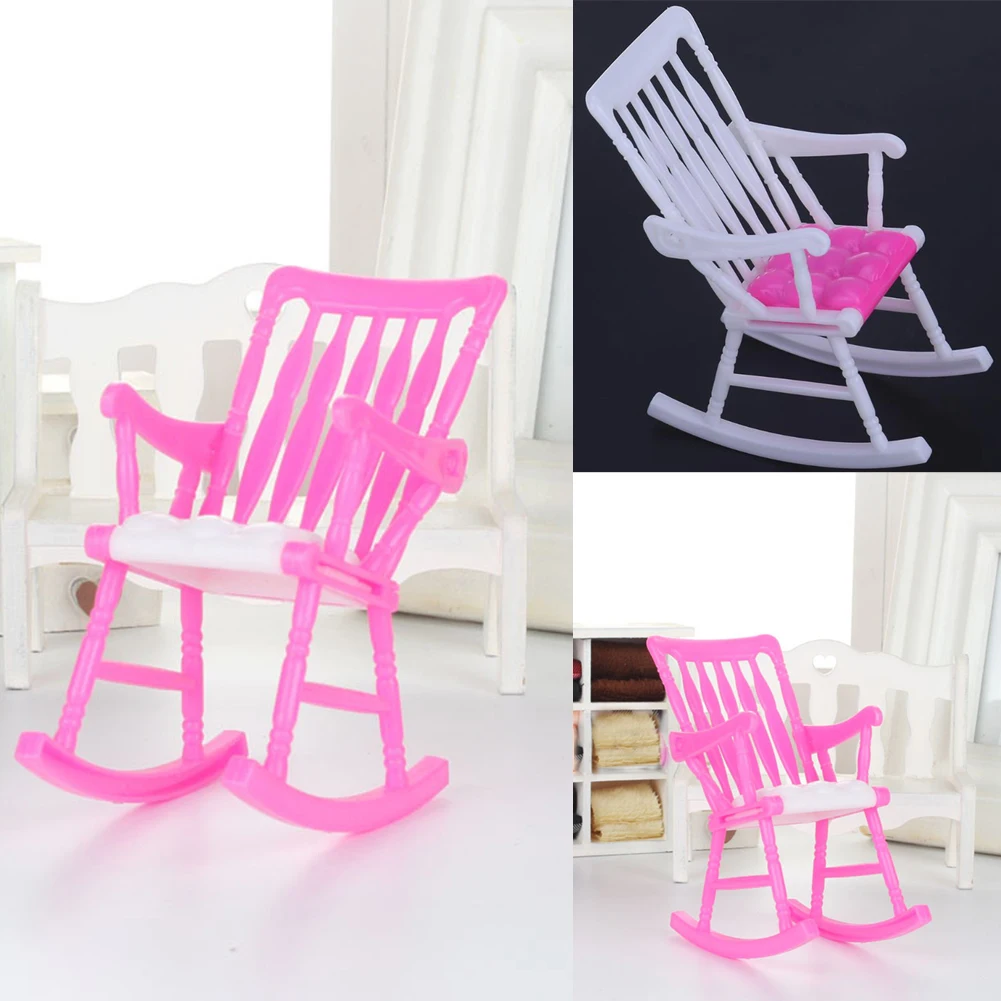 Decoration Plastic Dollhouse Girls Toy Accessories Rocking Play Gift Mini Furniture Doll Chair | Игрушки и хобби