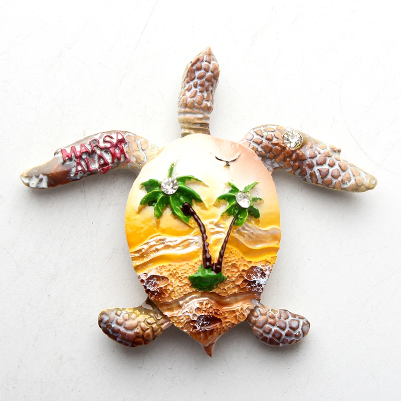 3d магниты на холодильник Marsa Alam черепаха из смолы туристические сувениры