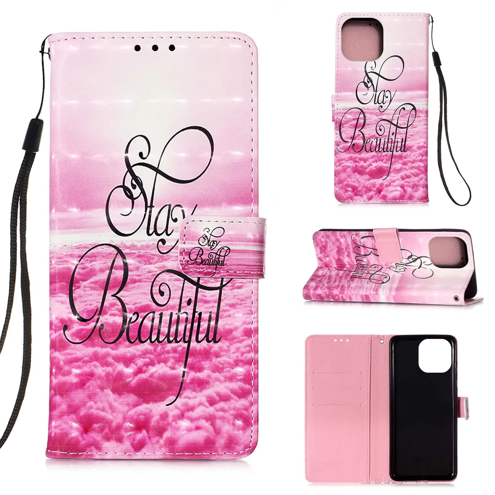 

Flip Cover For Huawei Y5P Y6P P Smart 2020 P40 P30 P20 Lite New 3D Painting Wallet PU Leather Case Stand Cover Shockproof Shell