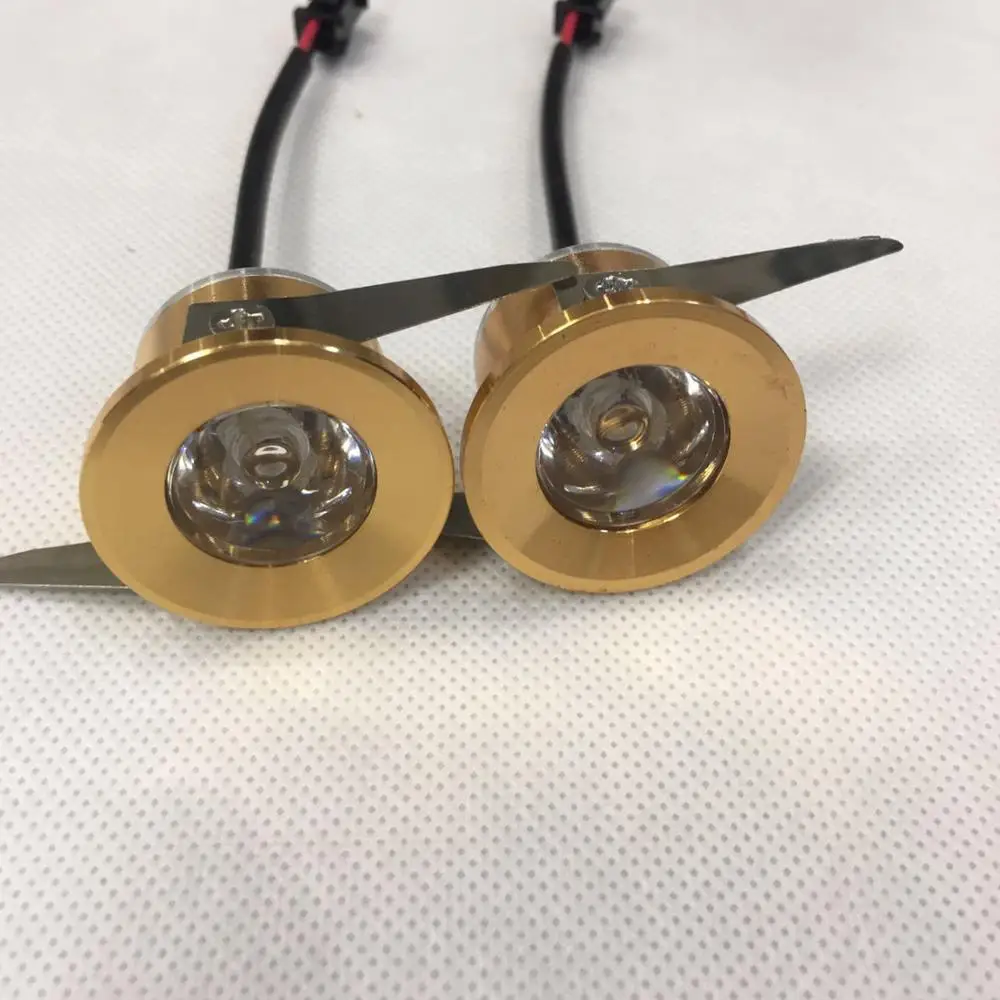 10 шт./лот серебро мини светильники под кабинет пятно света 1 Вт потолочный