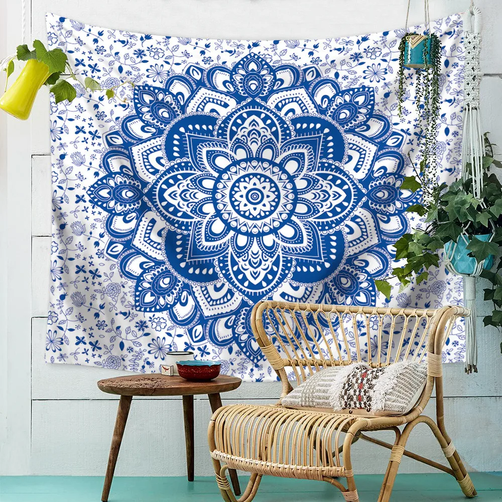 Гобелен настенная серия Мандала печать пляжное полотенце коврик полиэстер
