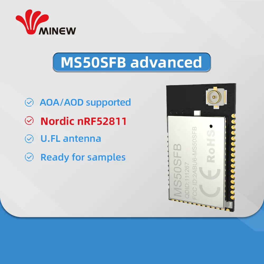 BQB FCC CE сертифицированный nRF52811 Bluetooth модуль BLE 5,0 с полным GPIO
