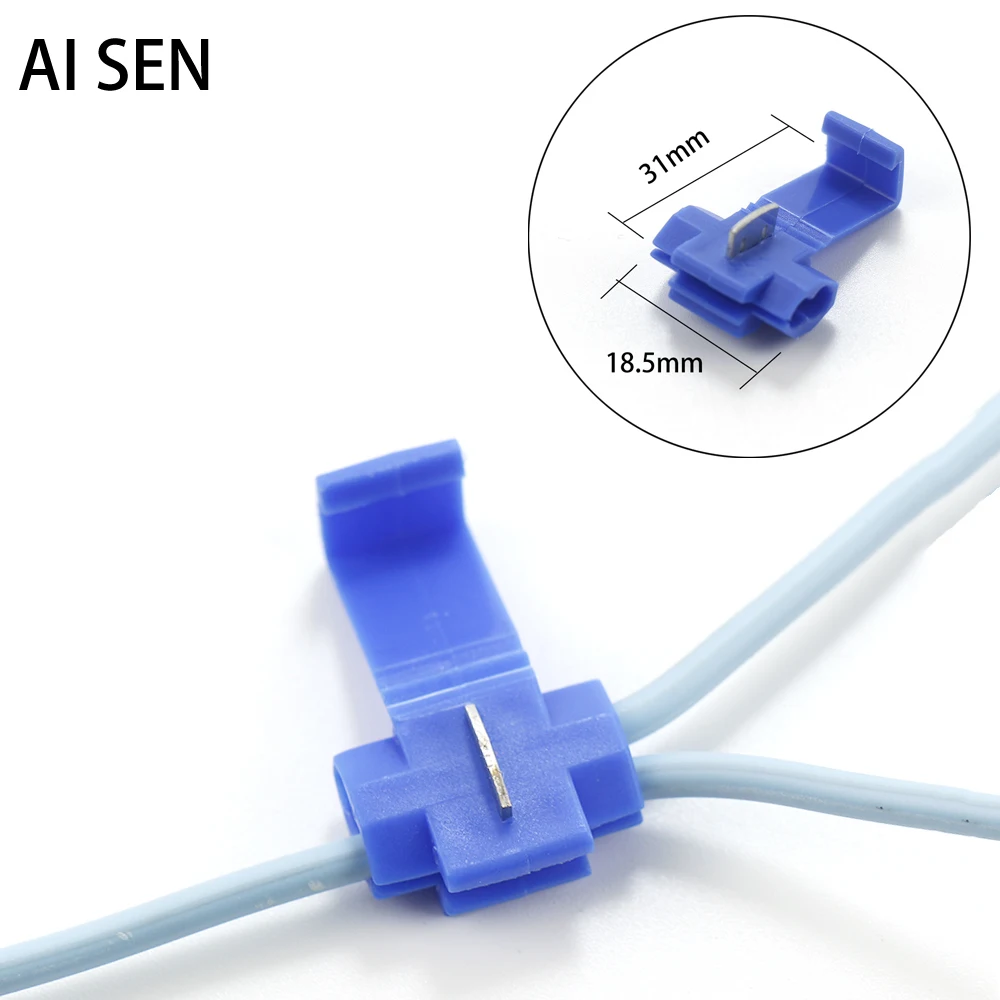 

10PCS/20PCS Wire connectors snap type AWG22-10 without disconnecting the cable insulation crimp quick connect electrical termina