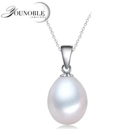 beautiful 925 sterling silver pendant for womenreal cultured natural freshwater pearl pendant necklace