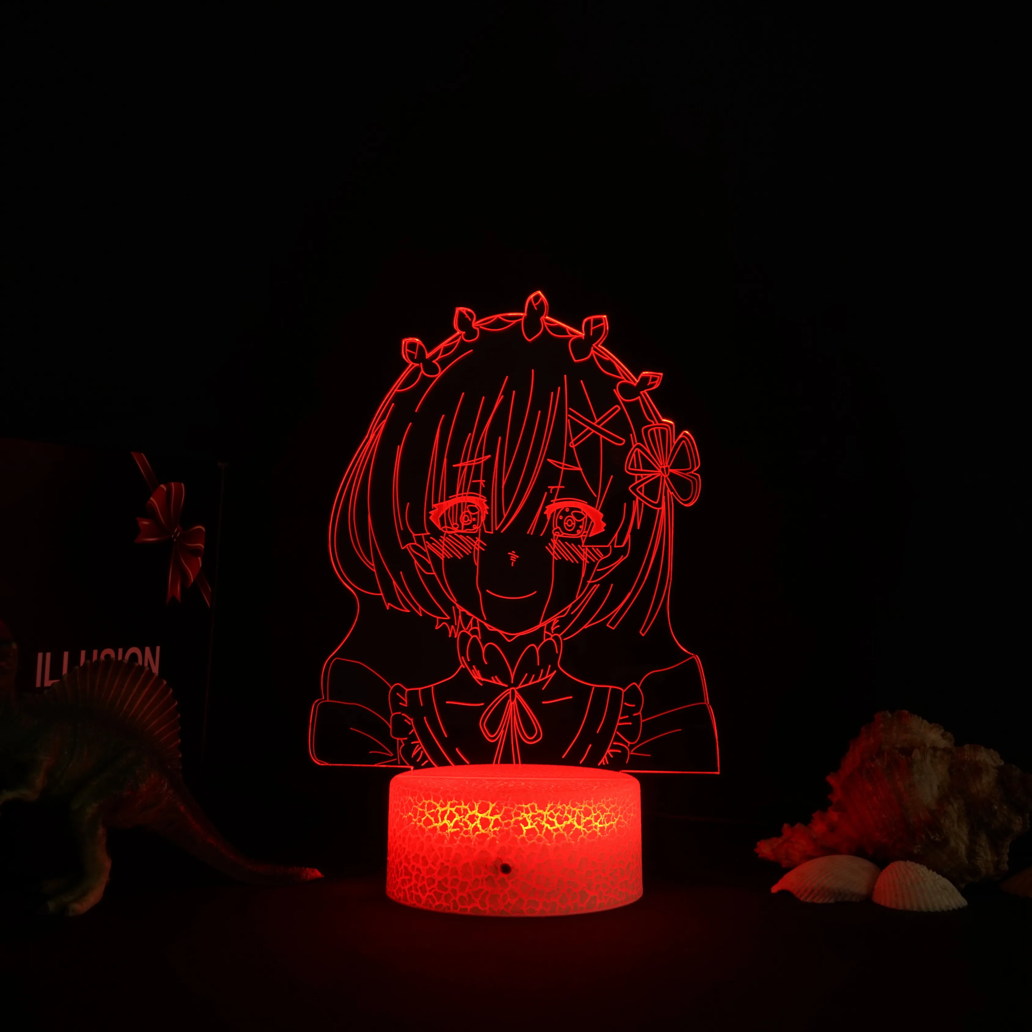 

Anime Re Zero Starting Life In Another World Nightlight for Bedroom Decor Birthday Gift Re Zero Rem Led Night Light