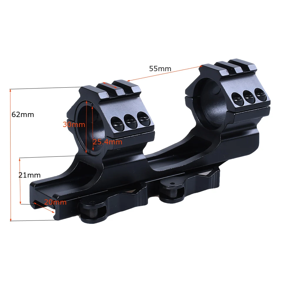 Быстросъемное крепление для прицела 25 4 мм/30 мм консольный прицел Пикатинни