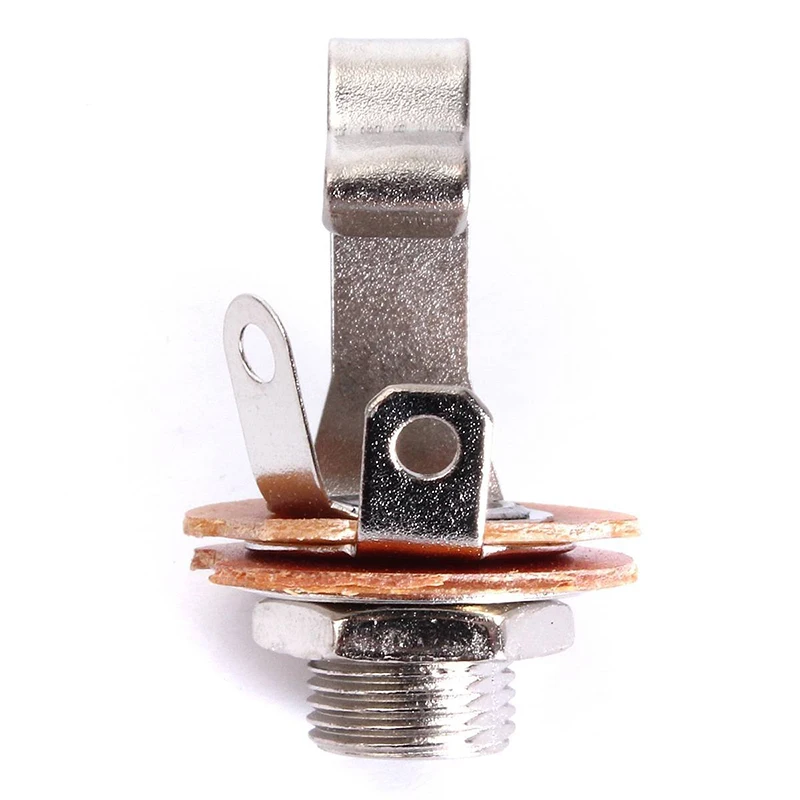 10 Pcs Mono Input Jack for Guitar Bass 6.35mm Orange | Спорт и развлечения