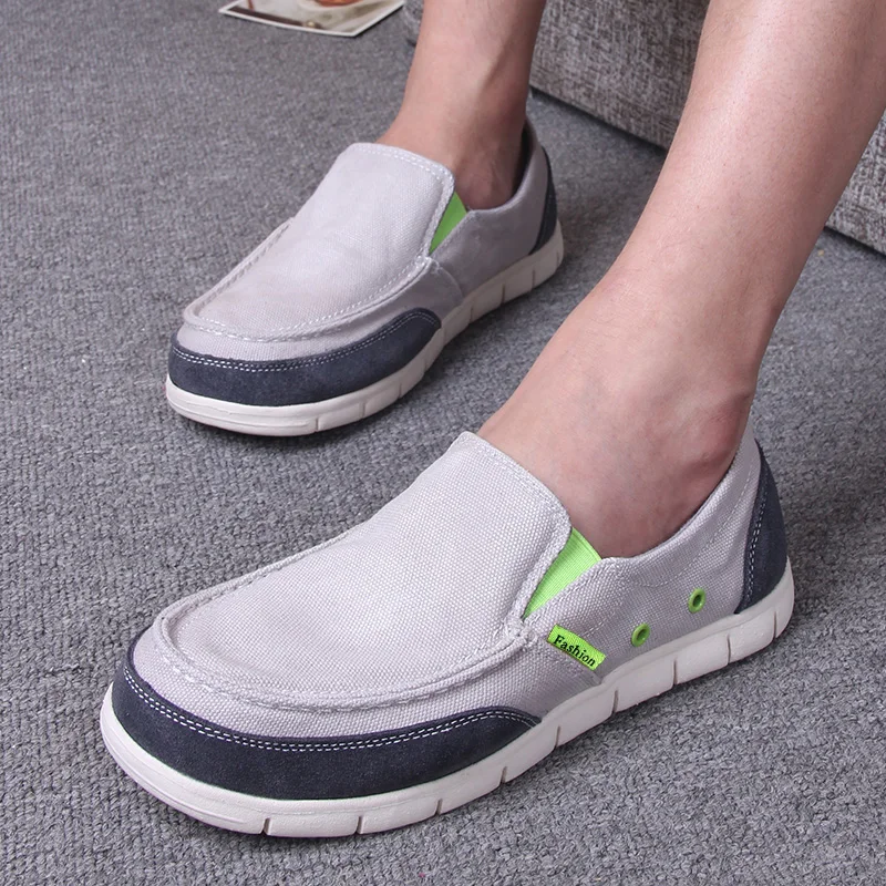 

Classic Men Vulcanize Shoes Fashion Canvas Men's Shoes Breathable Ultralight Boat Sneakers Slip-on Casual Shoes Loafers Men