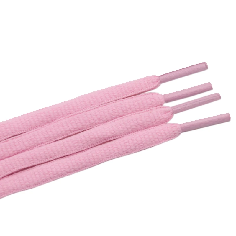 Coolstring High Quality 8.5MM Thicker Shoelace Wide Oval Pink Grey Black Rope With Plastic 2021 Cheaper Wholesale 10 Pairs/lot