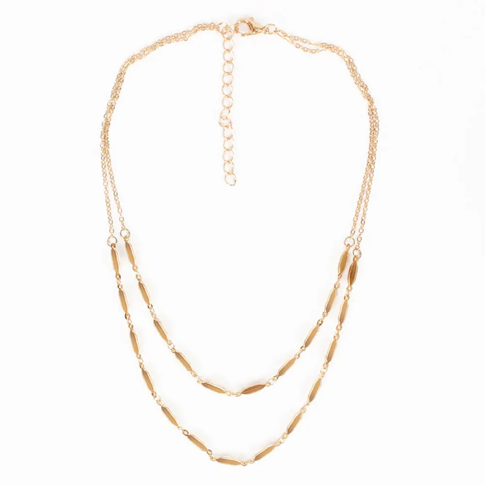 

HaHaGirl Fashion Gold Color Pear For Women Chain Necklace Girl Choker Necklaces Jewelry Simple Ladies Pentagon-Star Jewelry Gift