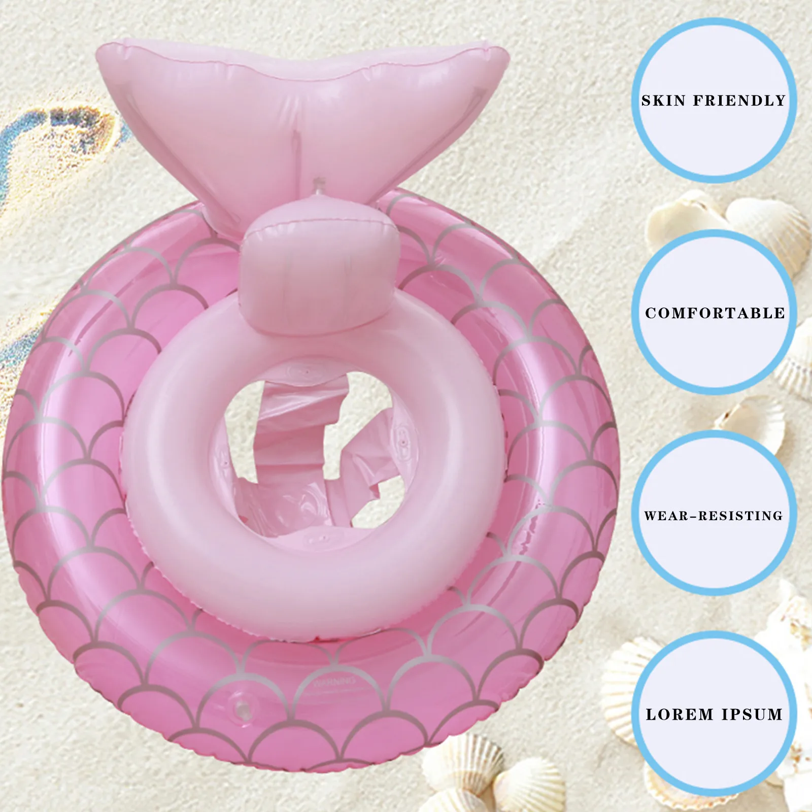 

Swim Trainer Inflatable Circle Baby Accessories Outdoor Swimming Pool Children's Seat Swimming Ring Swim Pool Accessories E2