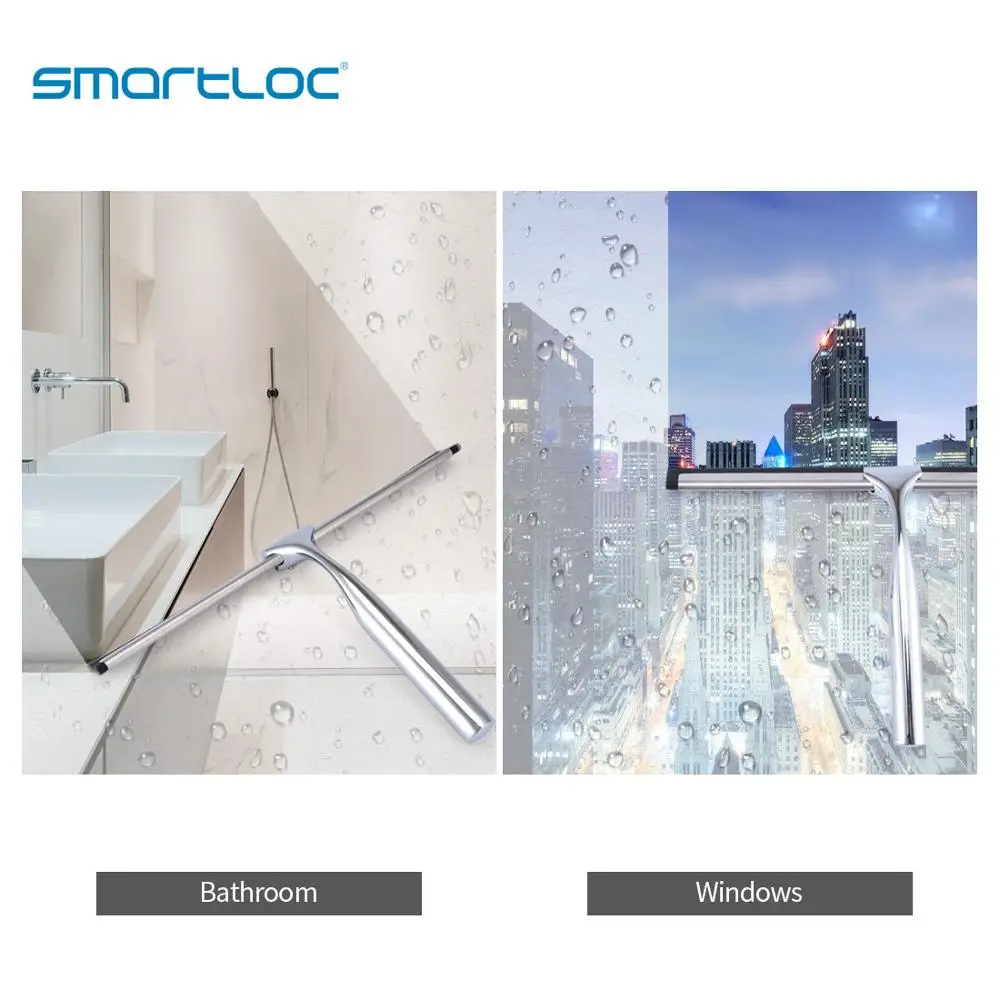 Smartloc скребок для окон из нержавеющей стали стекла инструменты дома силиконовый