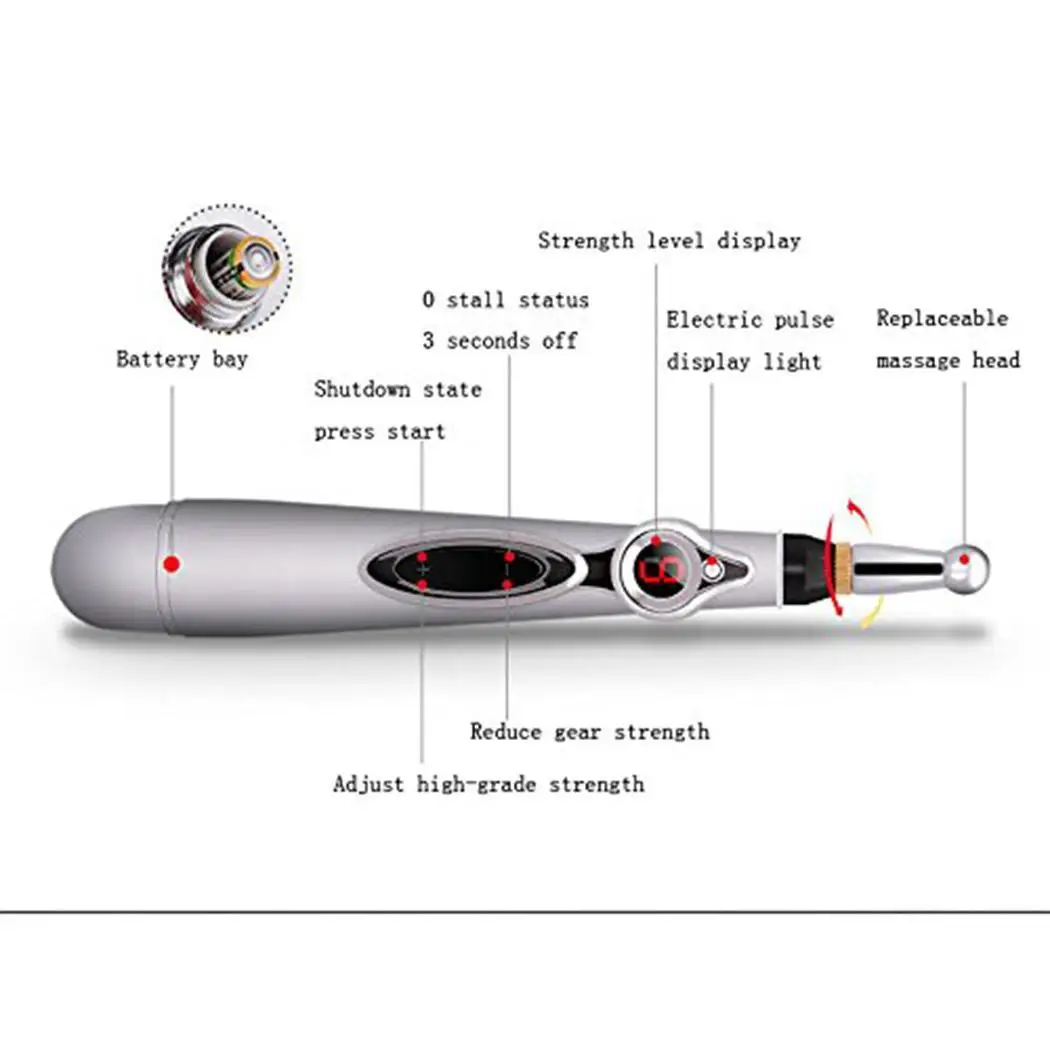 Меридианная ручка цикл энергии физиотерапия набор инструментов 3 7 V массаж