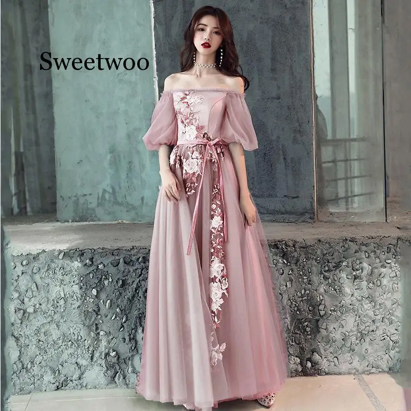 Платье-макси с вырезом лодочкой вечернее платье знаменитости элегантное