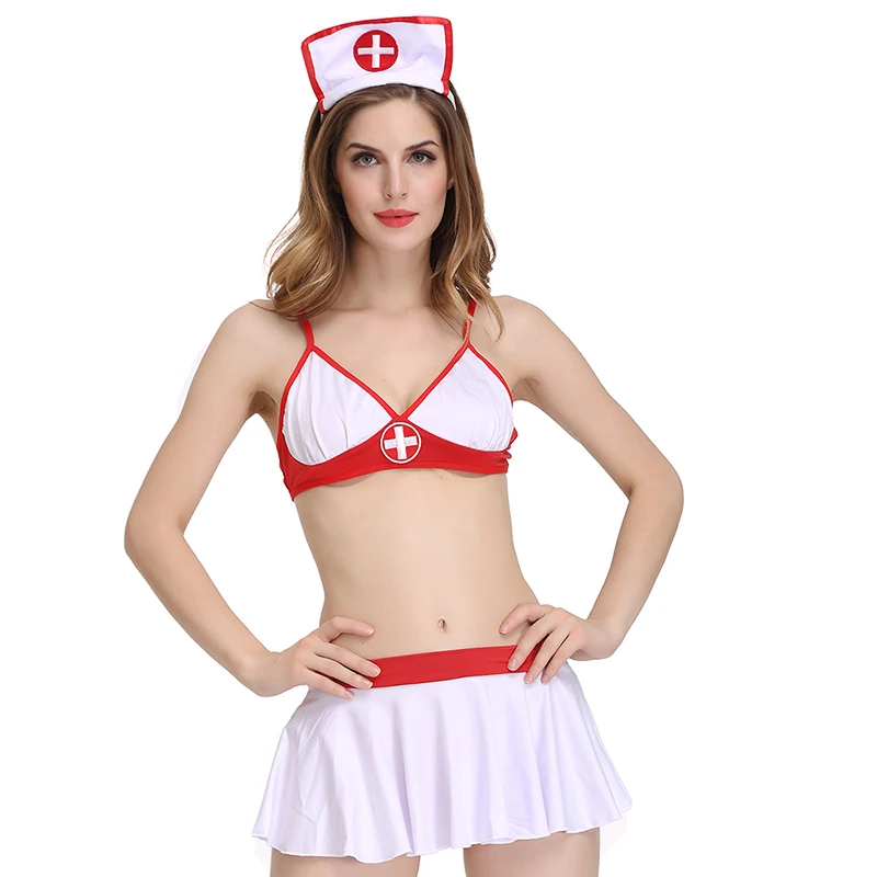 Лидер продаж женский сексуальный костюм медсестры прозрачный озорная униформа