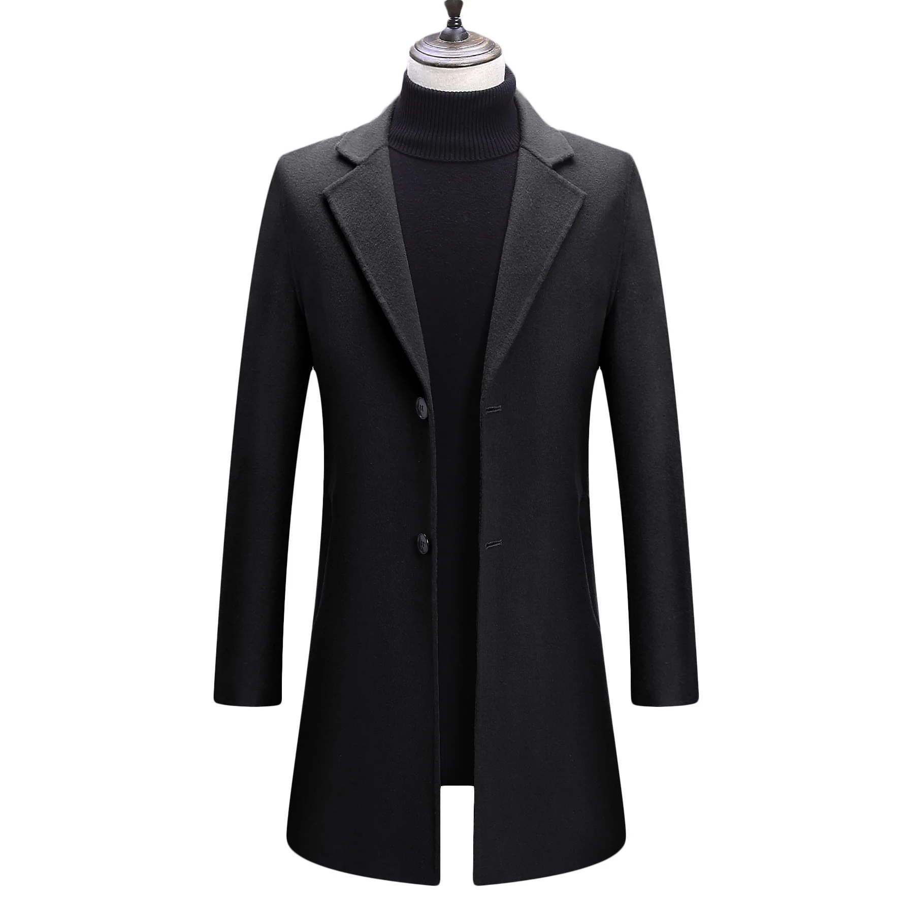 

Double-sided wool coat man autumn/winter new Mauni woolen windbreaker woolen Coat