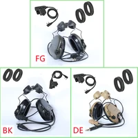 msasordin arc helmet rail bracket electronic shooting hearing protection headset silicone earmuffs u94 ptt