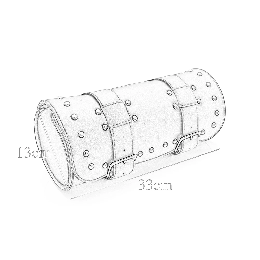 Универсальная мотоциклетная сумка для инструментов черная круглая сумочка из