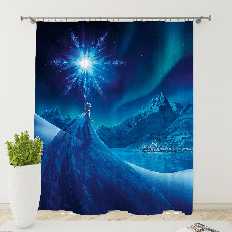 Новые занавески Disney с начесом и цифровым принтом Холодное сердце 2 принцесса