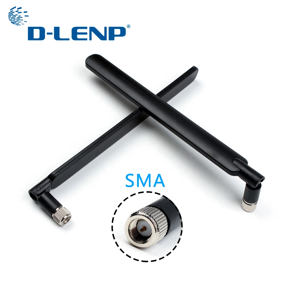 Dlenp 2 шт. черная 4G антенна с SMA папа для LTE маршрутизатор Huawei B593 E5186 HUAWEI B315 B310 5dBi