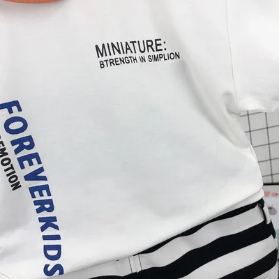 

Short-sleeved T-shirt summer children's clothing 2021 new children's casual suit boys and girls T-shirt baby pants