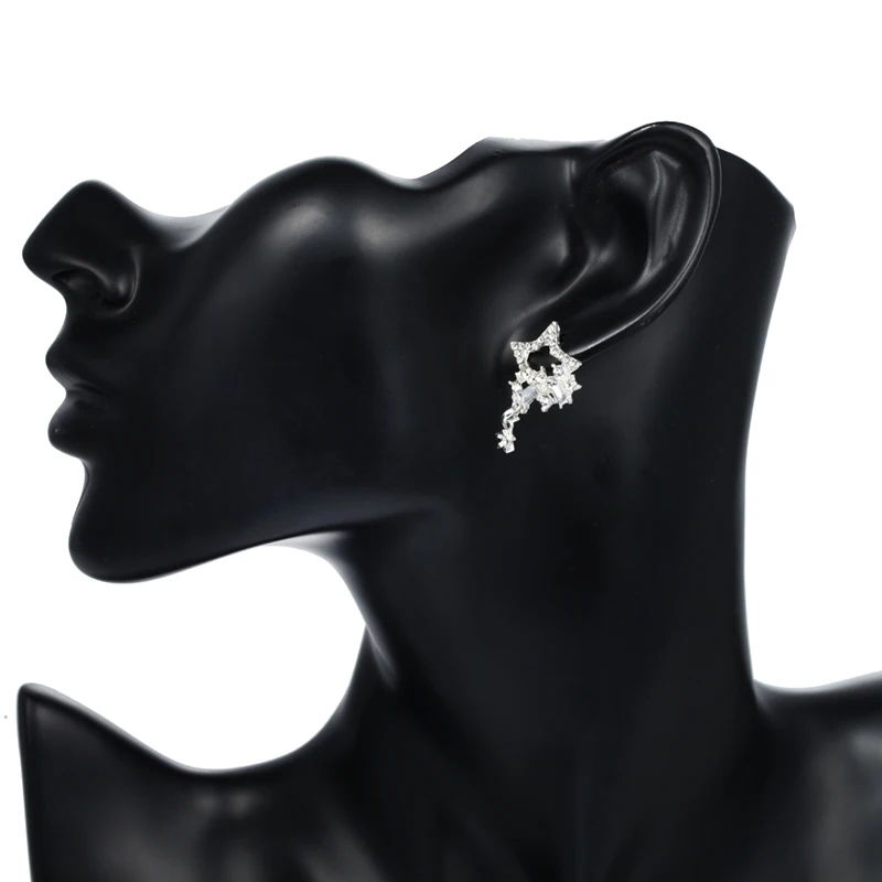 2019 корейские модные очаровательные серьги-гвоздики серебряные милые серьги со