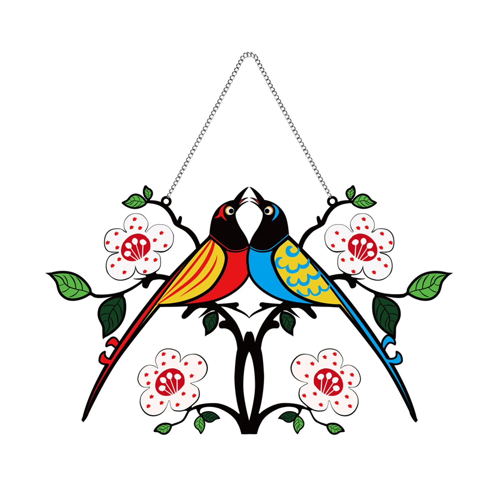 

Bird Window ings Suncatcher Colorful Suncatcher DIY Bird Pendant Art