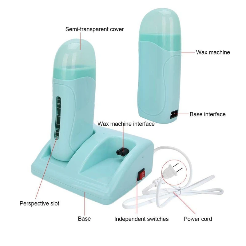 Hair Removal Wax Heater Rolling Professional Double Warm-Up Machine with Base EU Plug | Красота и здоровье