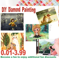 cartoon diamond painting 5d diy kids and dogs square round diamond mosaic cross stitch home decoration decoration