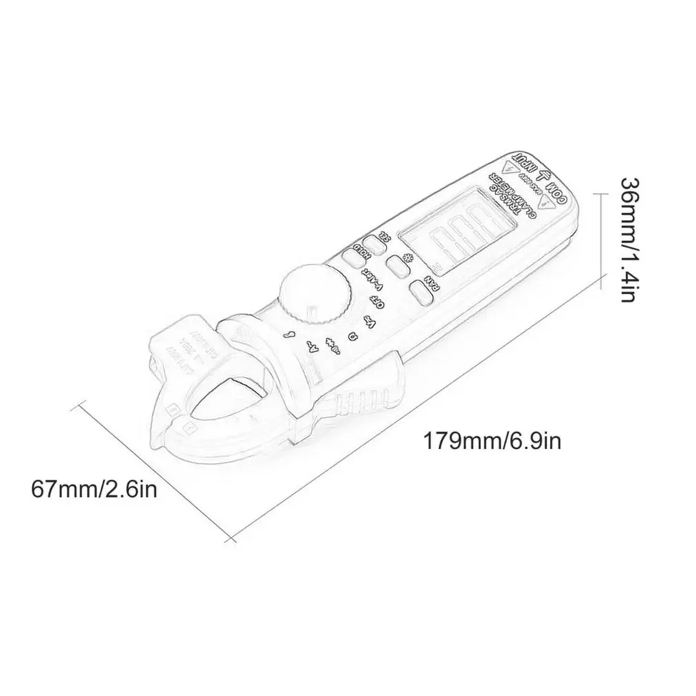 

ACM91 Digital Clamp Meter True-RMS DC AC Current 100A 1mA Accuracy Ammeter Auto Range Multimeter Voltmeter DMM Tester