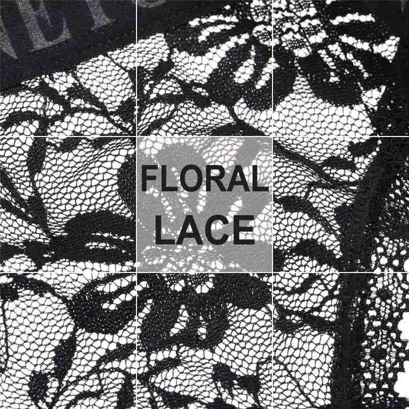 

Women Sexy Lace Lingerie Thong Perspective Underwear Floral Lace Underpants Solid Color Briefs Sexy Letter Female Panties