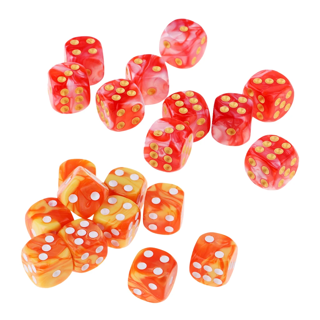 

20 Pieces Dice Set Board Game for Polyhedral Acrylic Dices