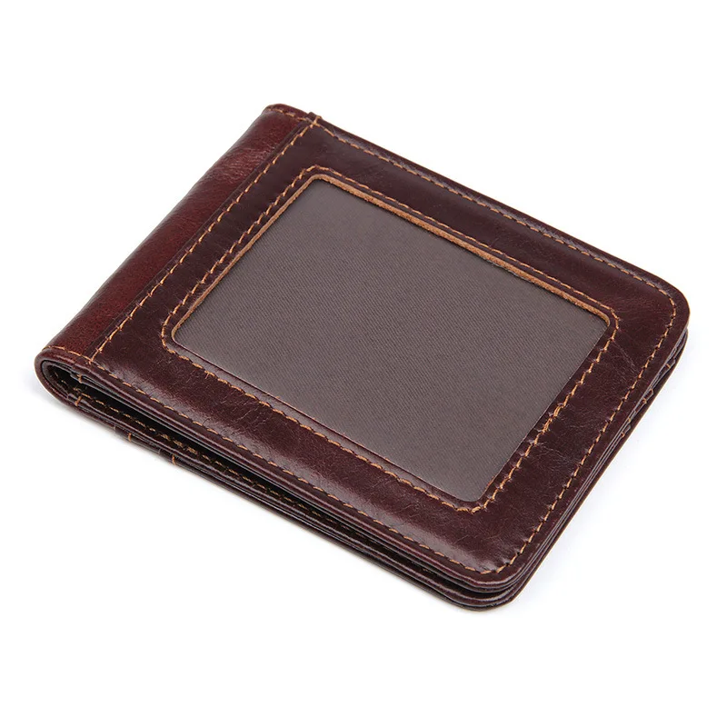 

J.M.D Tanned Real Leather Men's Card Case Slim Wallet ID Card Holder