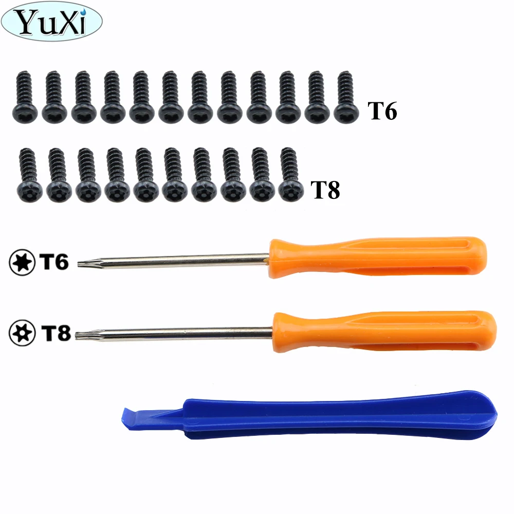 

YuXi Torx T8 T6 Screwdriver Tear Down Repair Tool W/ Screws For Xbox One X S Slim / Elite for Xbox 360