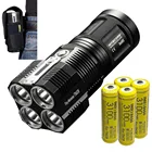 Уличный модный фонарь NITECORE TM28 4 * XHP35 HI LEDs max 6000 люмен 8 режимов работы луч броска 655 метров перезаряжаемый фонарь прожектор