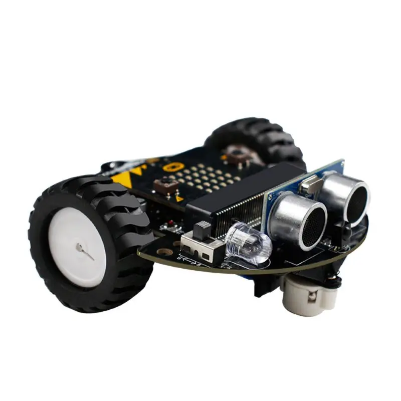 

1Set Micro:bit Graphical Programming Robot Mobile Platform Smart Car V4.0 Support Line Patrol Ambient Light Accessories