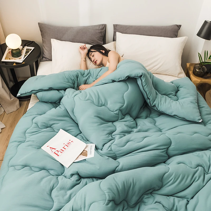 

100% Superfine Fiber Polyester Quilt Cute Style Comforter Blanket Duvet Warm And Comfortable Winter Comforter For Christmas Gift