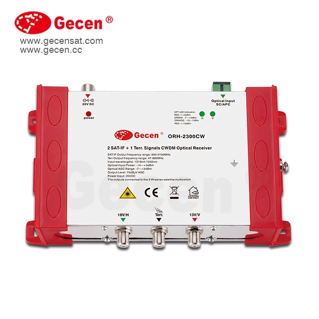 

FTTH Fiber Optical Receiver,CATV Optical Equipment support satellite