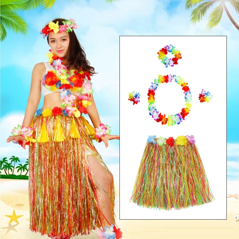 Гавайский Венок хула юбка летняя скатерть украшение ткань искусственная