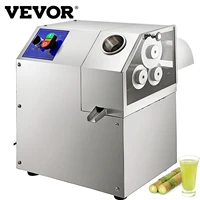 vevor electric sugarcane juicer machine sugar cane extractor with effective 3 rollers acrylic transparent door for commercial