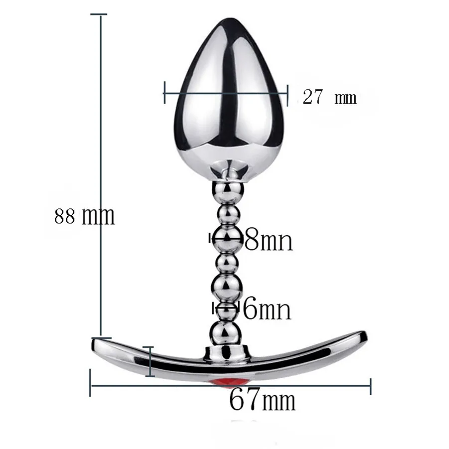 Анальная пробка из бисера Металлические анальные бусины игрушки для взрослых