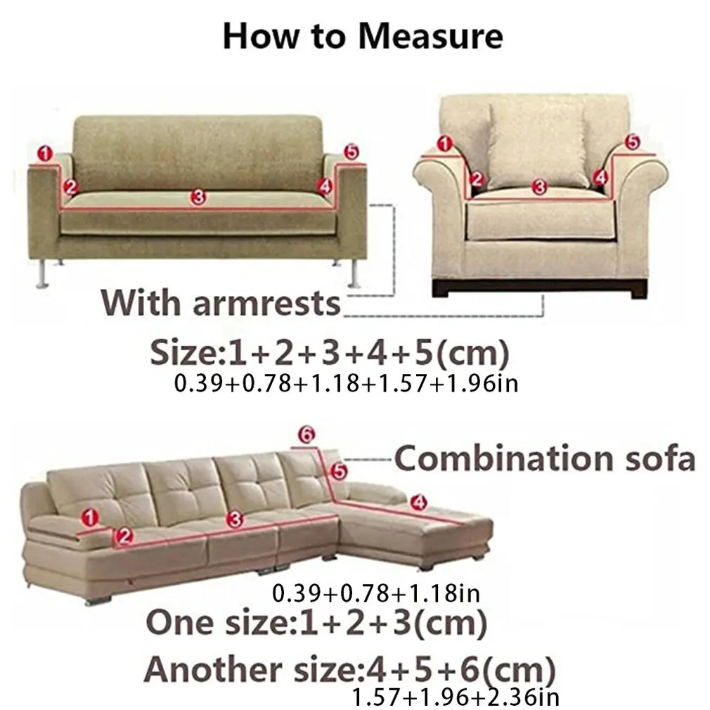 

Solid Color Sofa Cover All-inclusive High Elasticity Plush Sofa Cover Thickening Can Be Customized Fashion