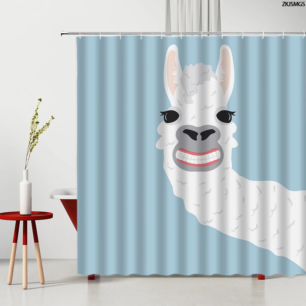 Набор занавесок для душа из альпаки милые коврики ванной с мультяшным рисунком