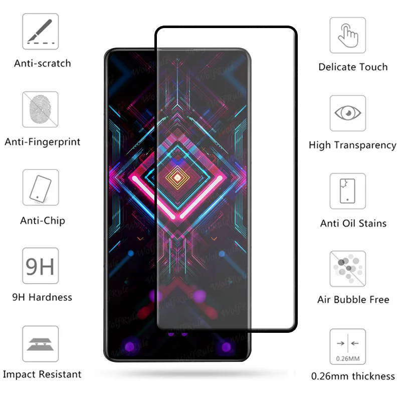 Cristal templado 4 en 1 para Xiaomi Redmi K40, Protector de pantalla HD para Redmi K40, cristal de lente de juego-2