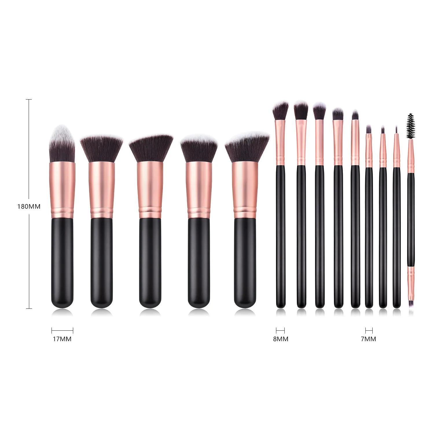 

14pcs Makeup Brushes Set for Foundation Powder Blusher Lip Eyebrow Eyeshadow Eyeliner Brush Cosmetic Beauty Tools