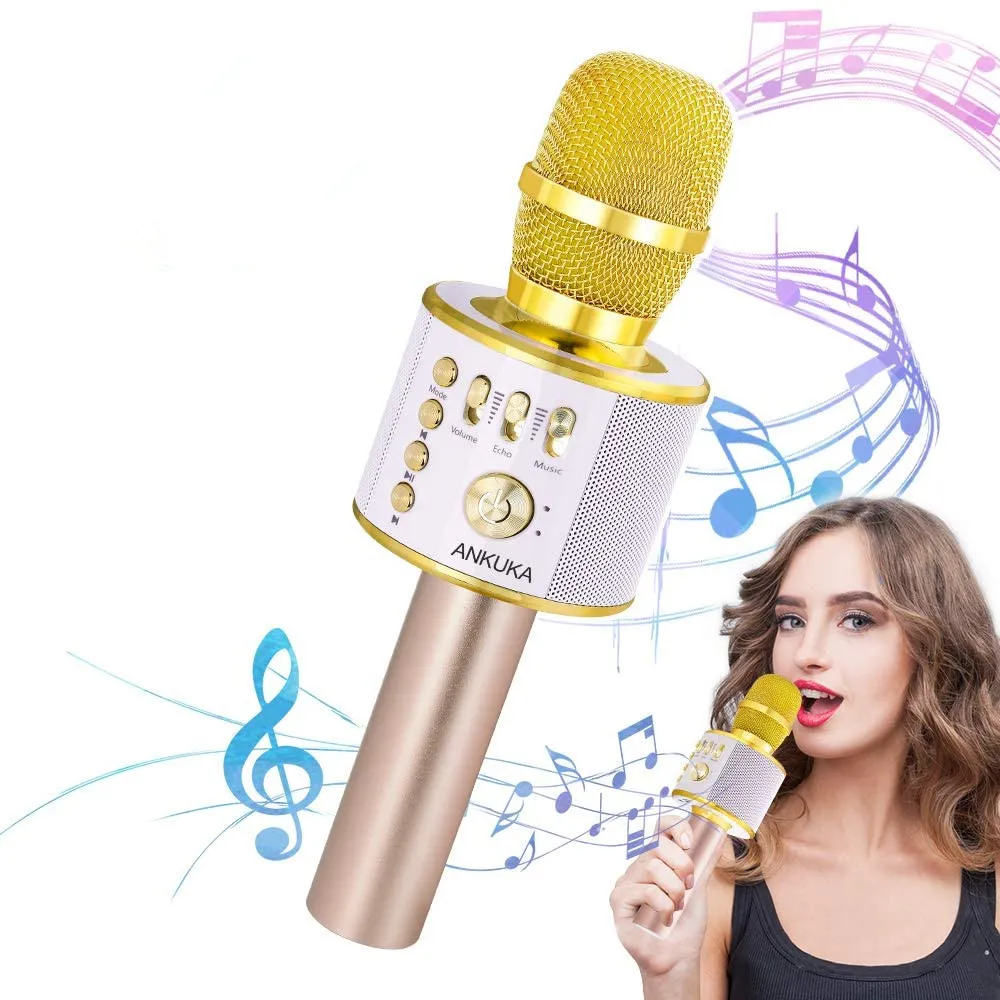 

Wireless Bluetooth-compatible Karaoke Microphone Portable Speaker Machine Home Party Birthday for All Smartphon