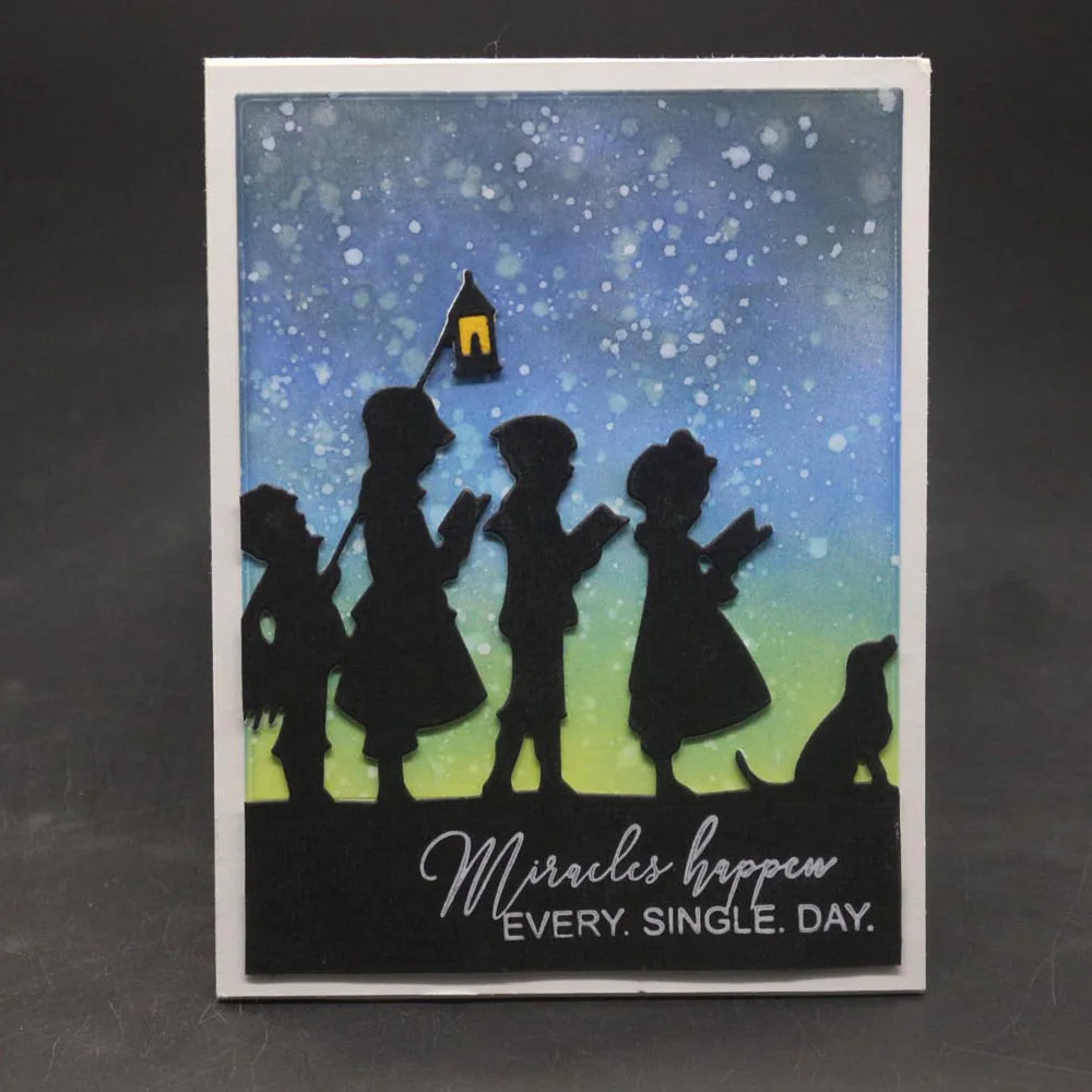 Трафарет с рамкой в виде собаки уличное освесветильник украшение сделай сам